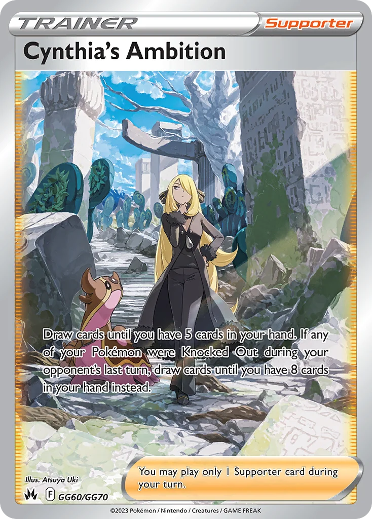 Cynthia's Ambition Pokemon card