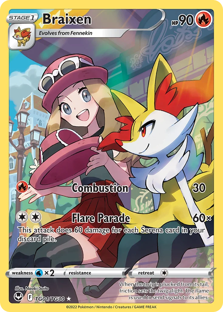 Braixen Pokemon card
