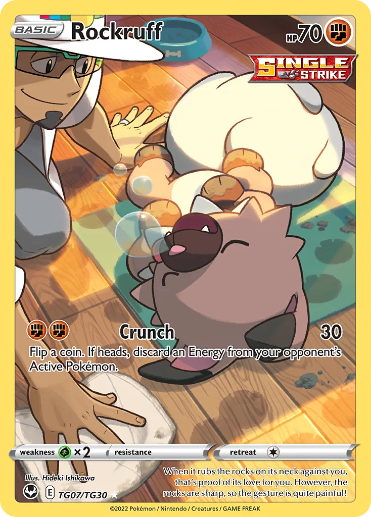 Rockruff Pokemon card