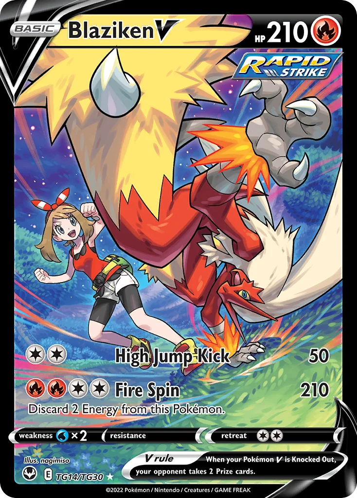 Blaziken V Pokemon card
