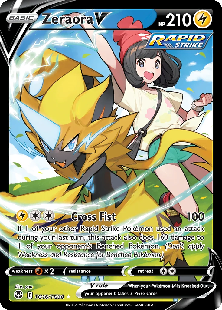 Zeraora V Pokemon card