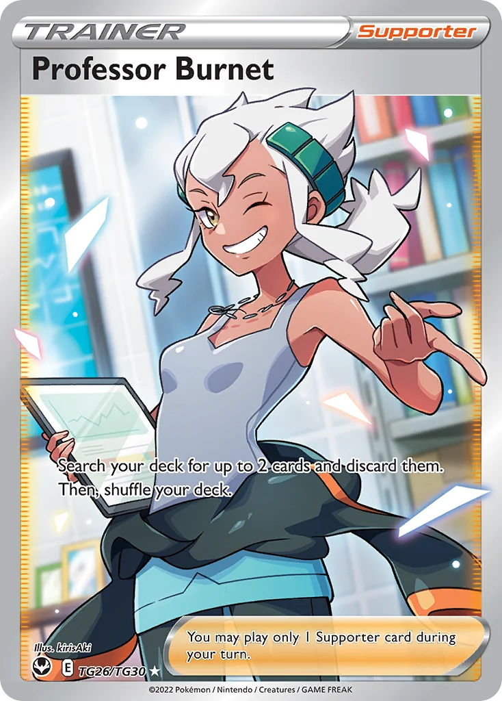 Professor Burnet Pokemon card