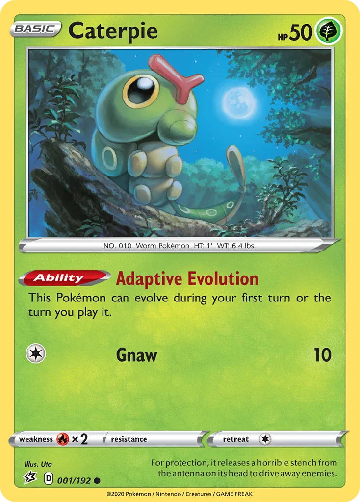 Caterpie Pokemon card