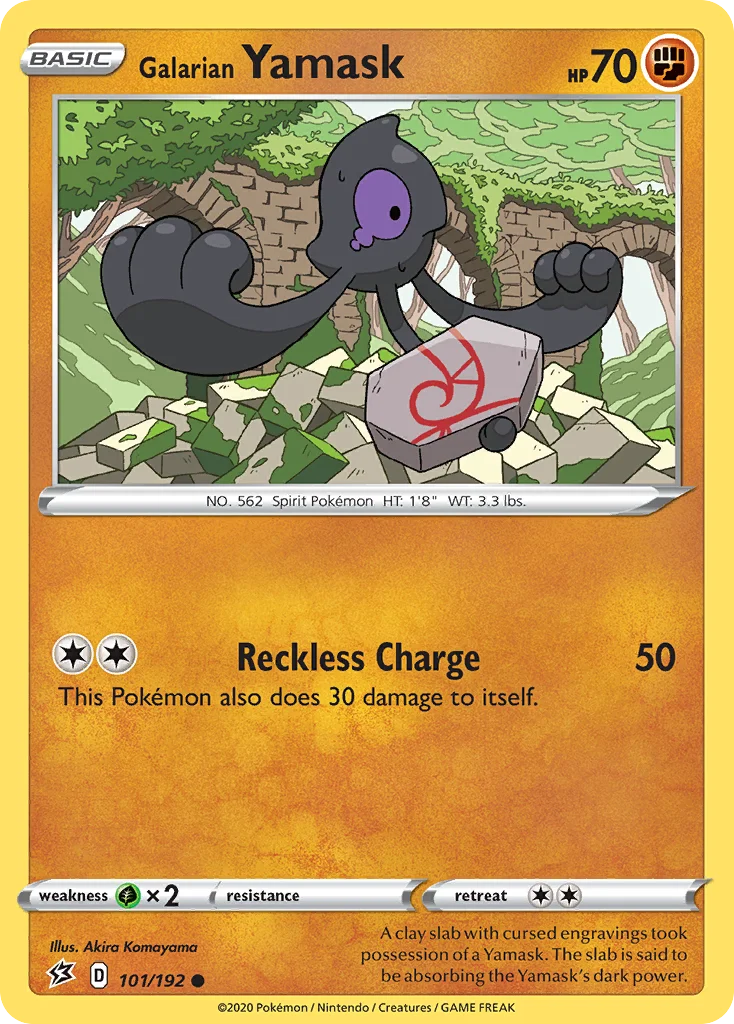 Galarian Yamask Pokemon card