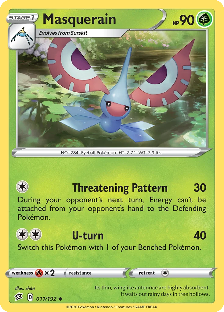 Masquerain Pokemon card