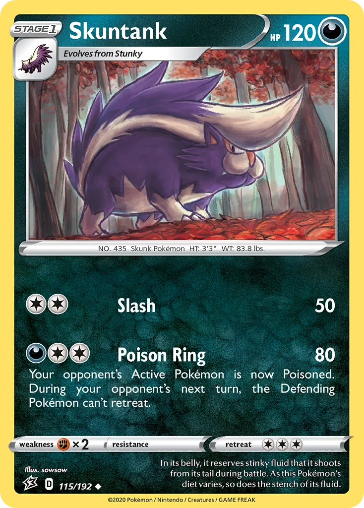 Skuntank Pokemon card