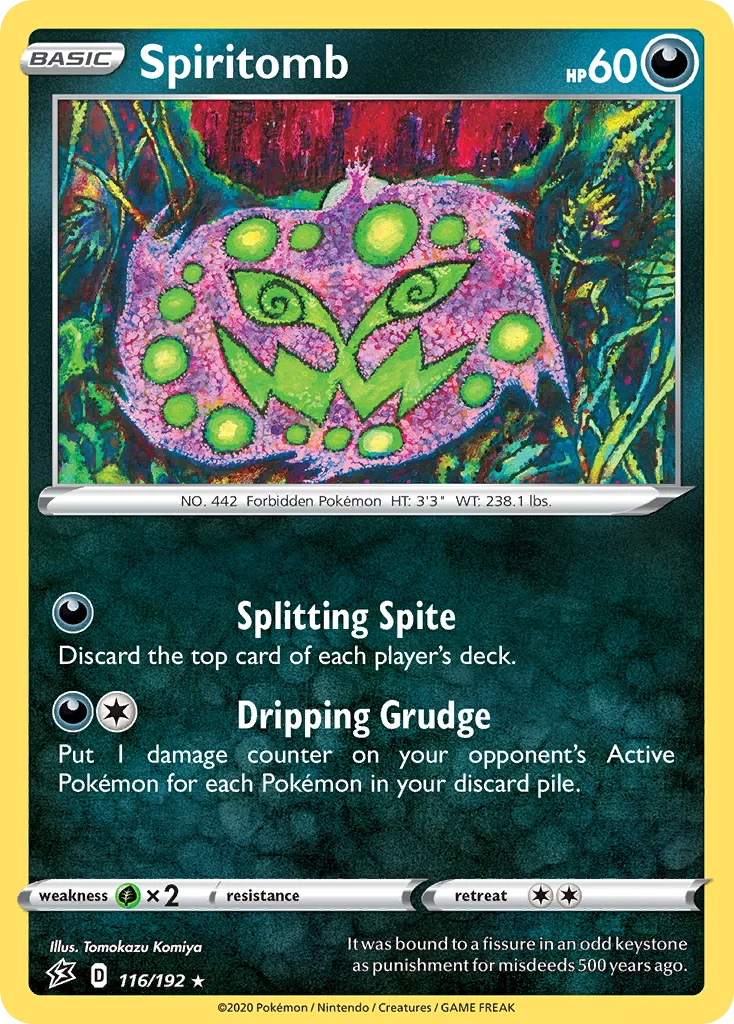 Spiritomb Pokemon card