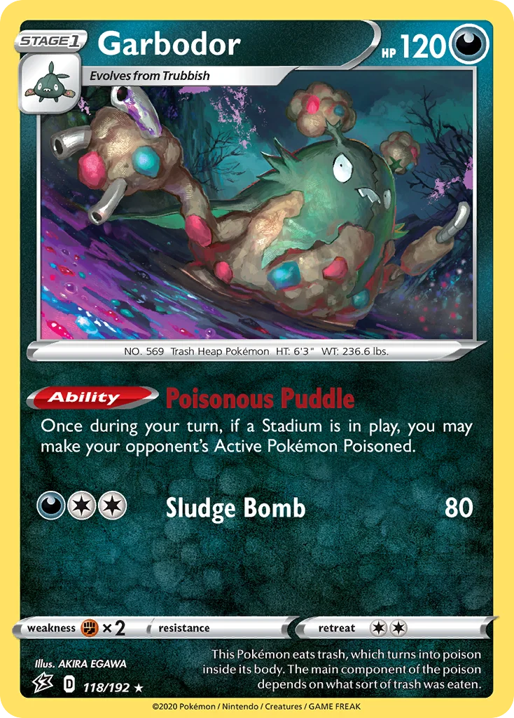 Garbodor Pokemon card