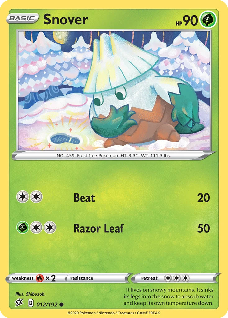 Snover Pokemon card