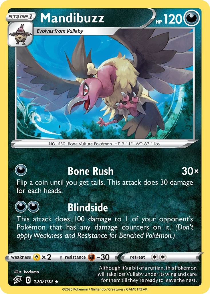 Mandibuzz Pokemon card