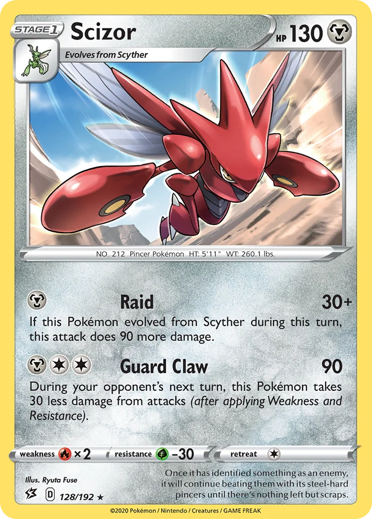 Scizor Pokemon card