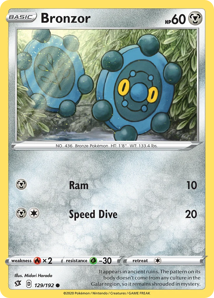Bronzor Pokemon card