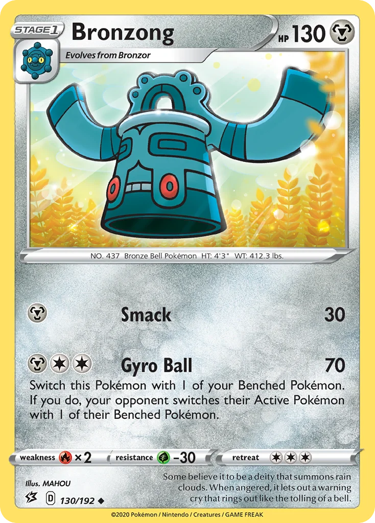 Bronzong Pokemon card