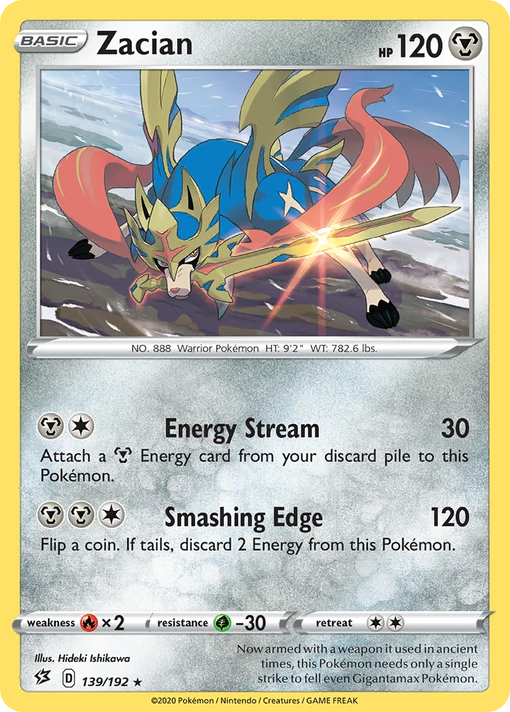 Zacian Pokemon card