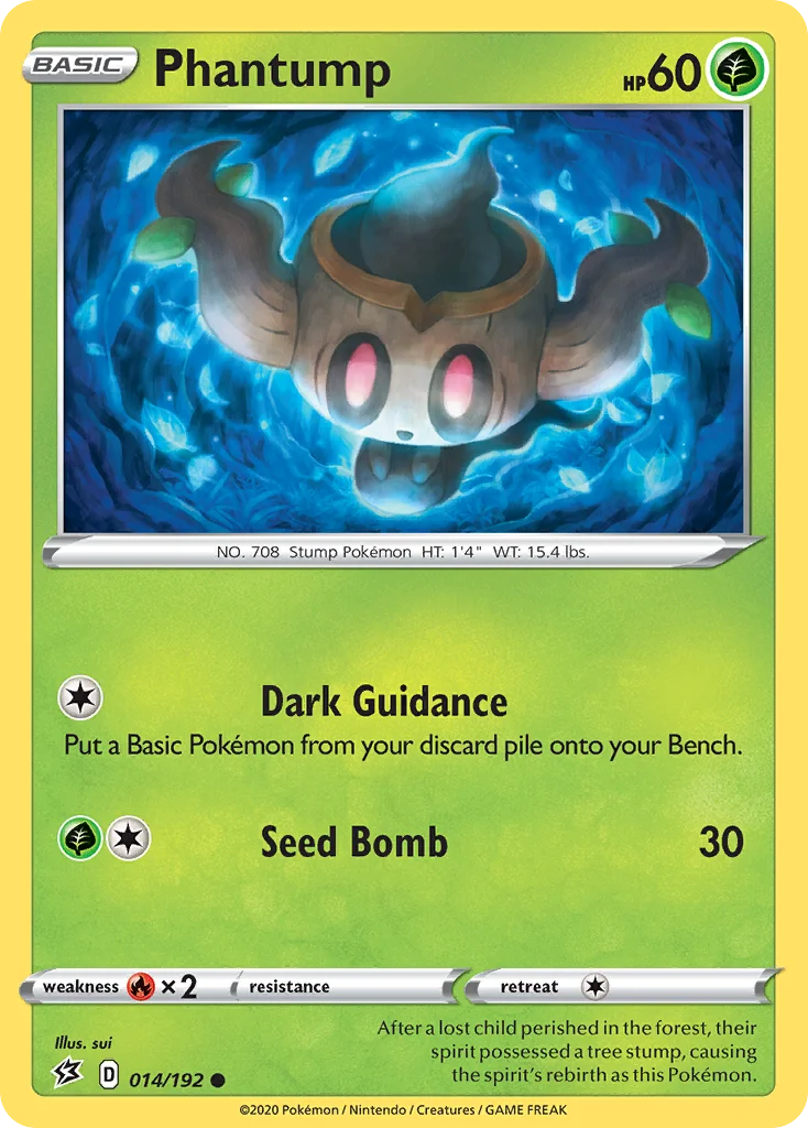 Phantump Pokemon card