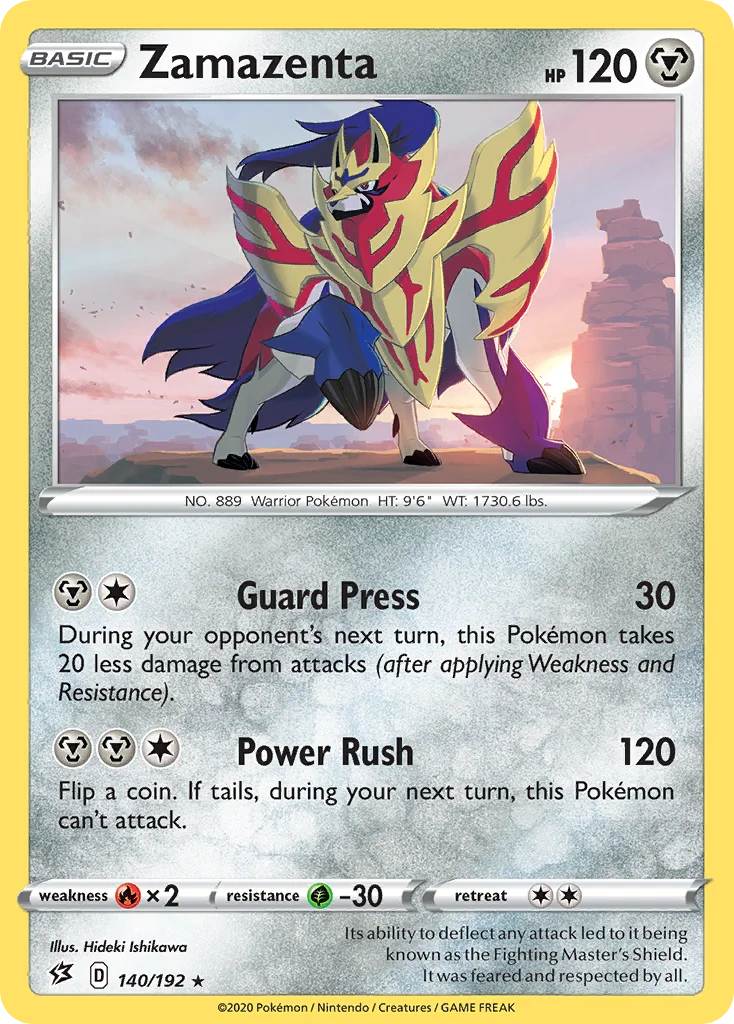 Zamazenta Pokemon card