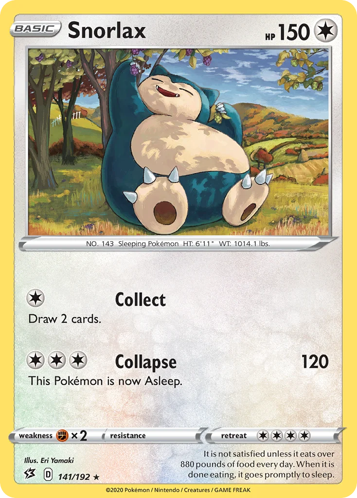 Snorlax Pokemon card