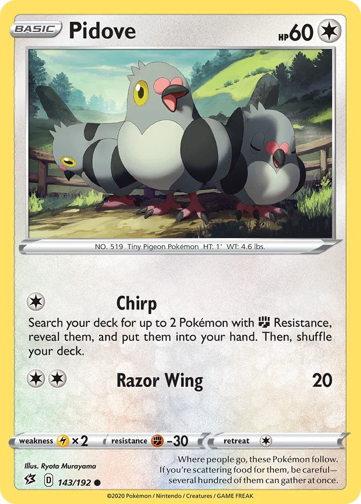 Pidove Pokemon card
