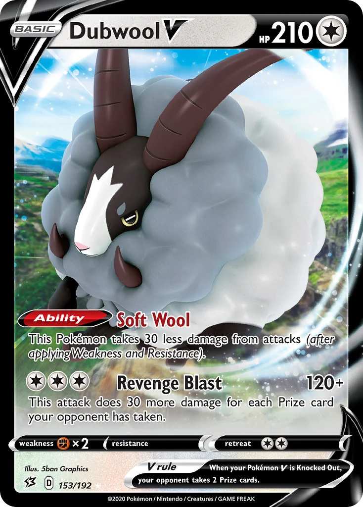 Dubwool V Pokemon card