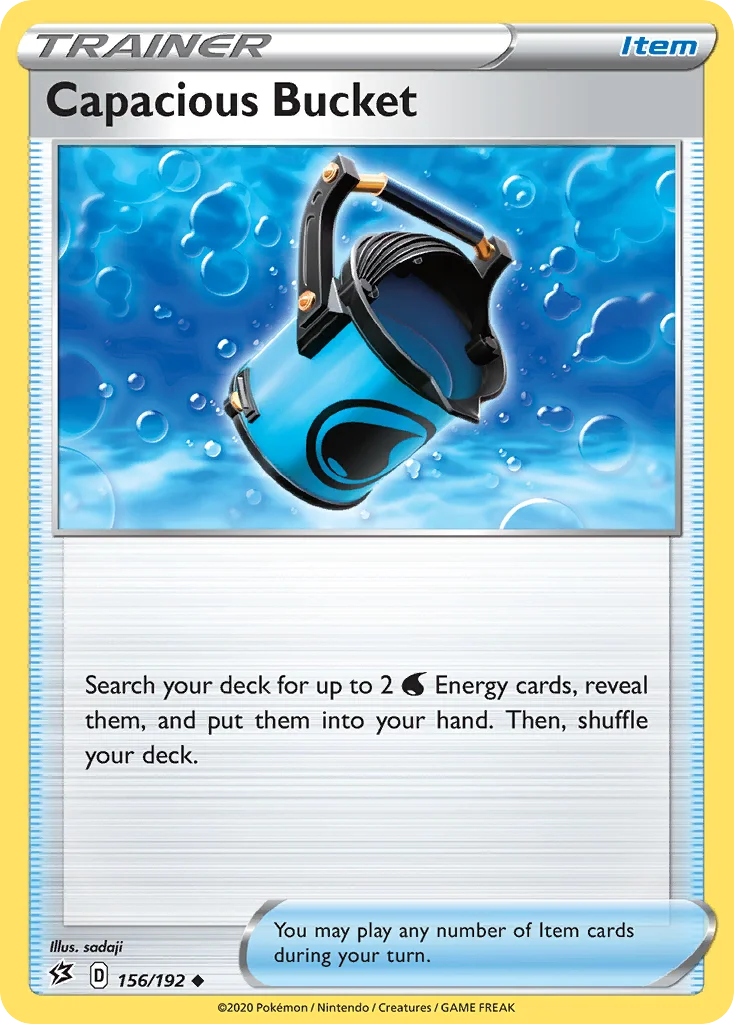Capacious Bucket Pokemon card