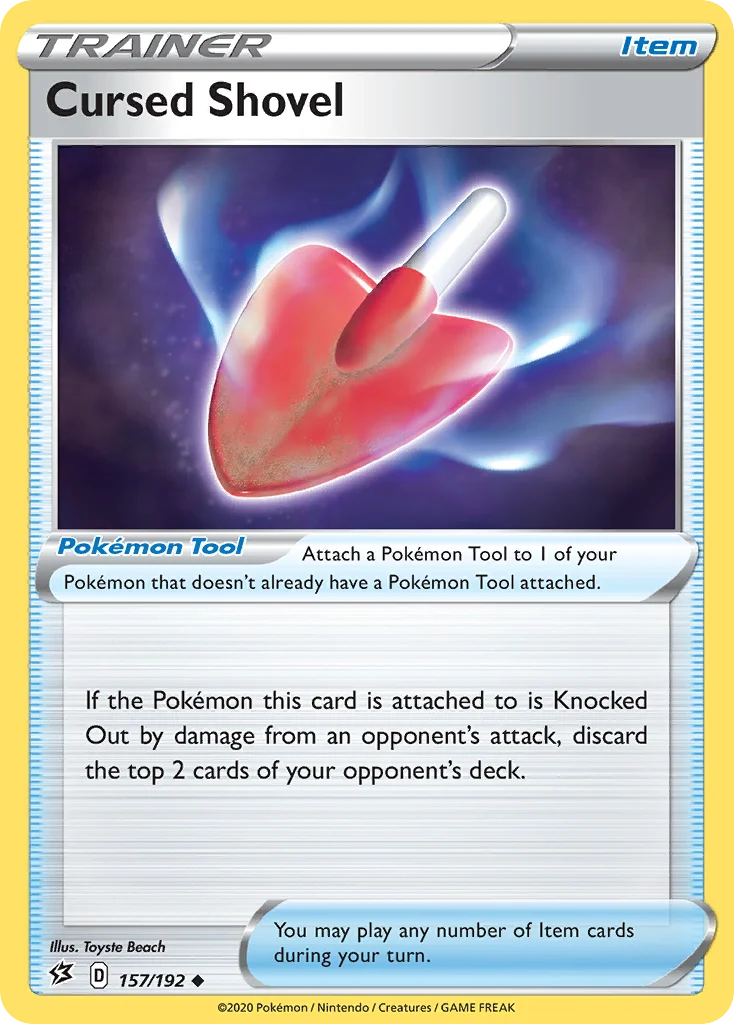 Cursed Shovel Pokemon card