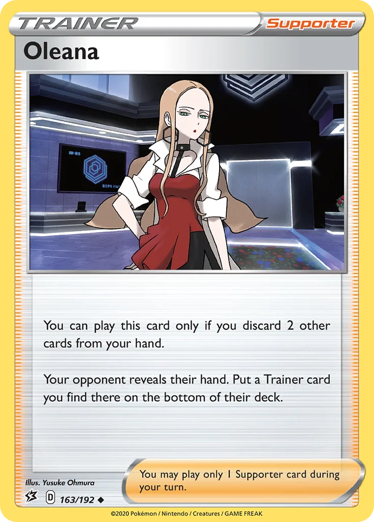 Oleana Pokemon card