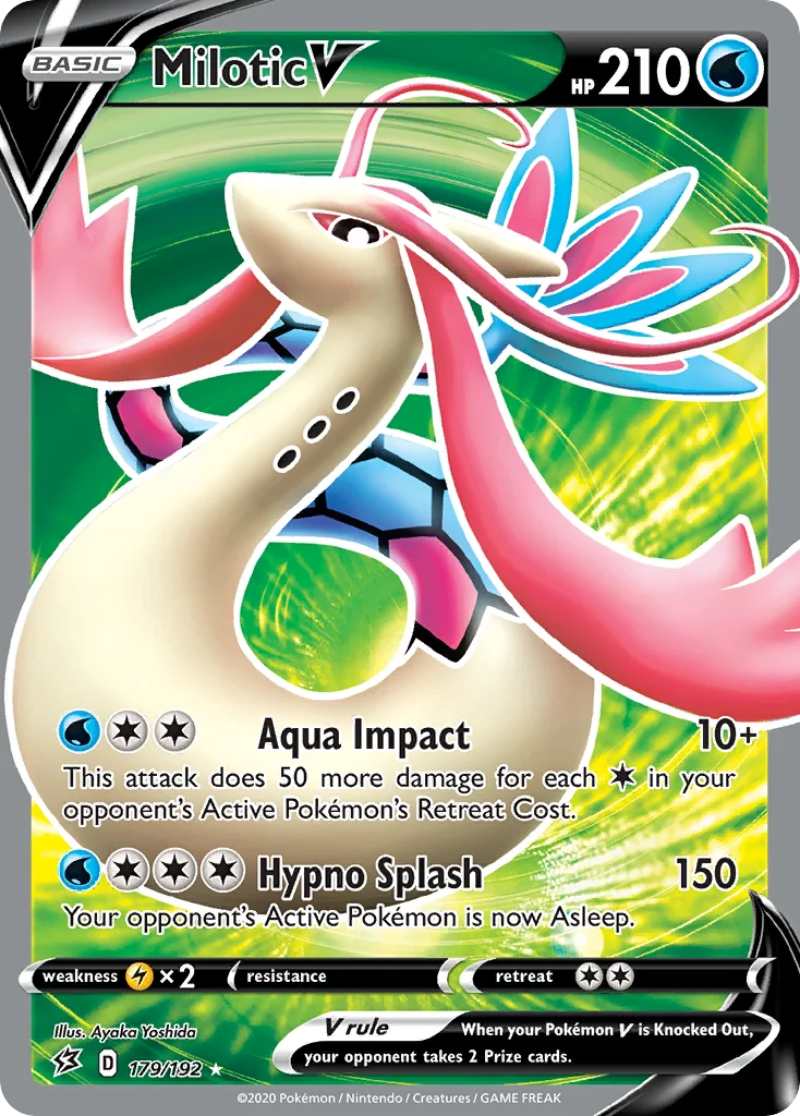 Milotic V Pokemon card
