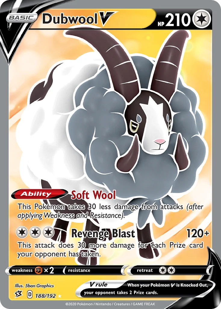 Dubwool V Pokemon card
