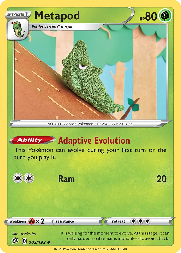 Metapod Pokemon card