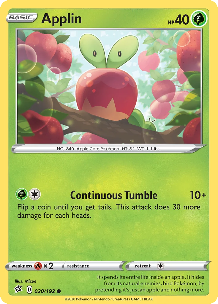 Applin Pokemon card