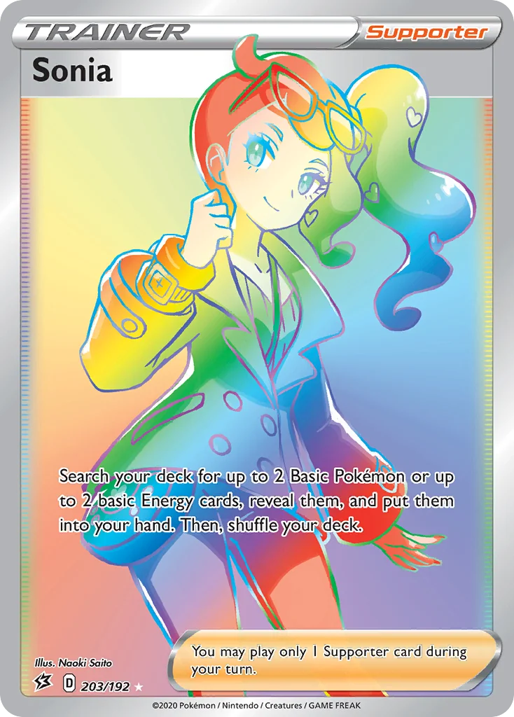 Sonia Pokemon card