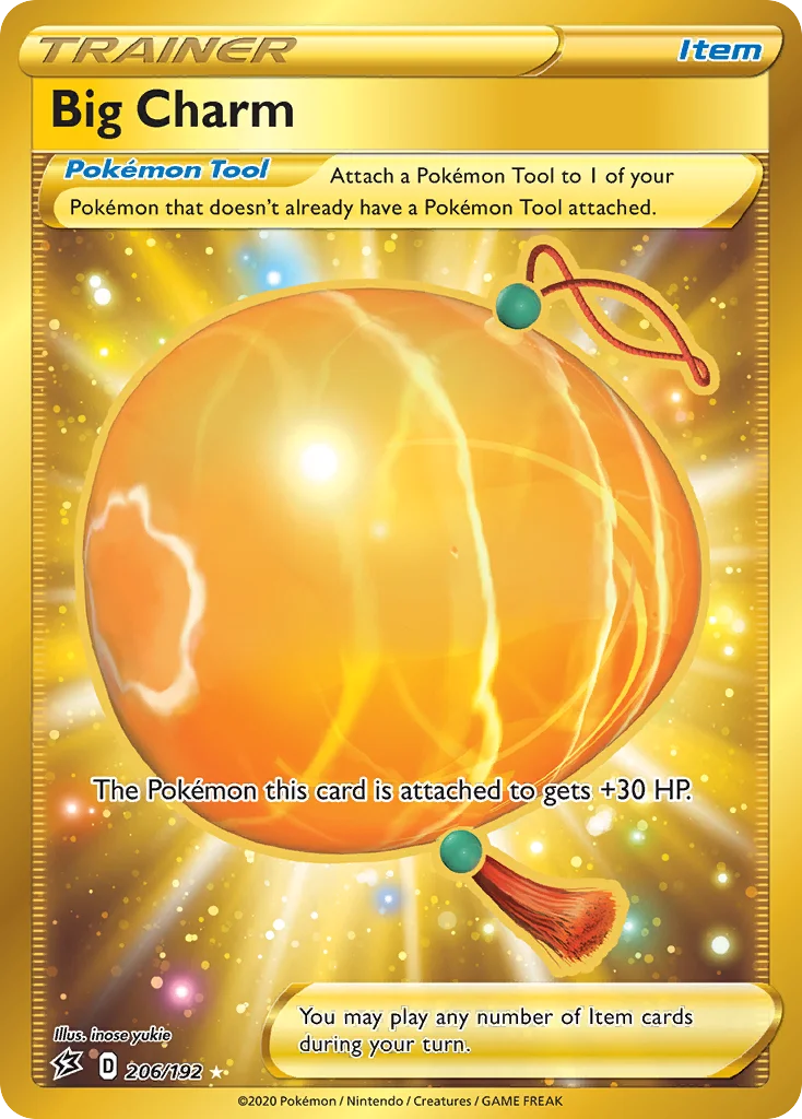 Big Charm Pokemon card