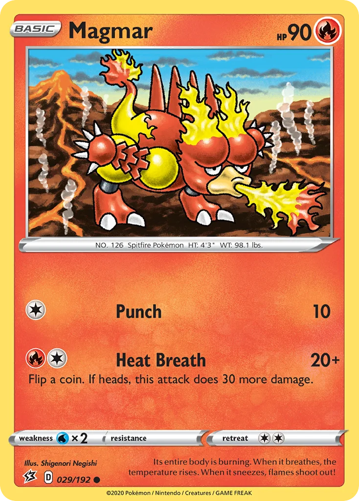 Magmar Pokemon card