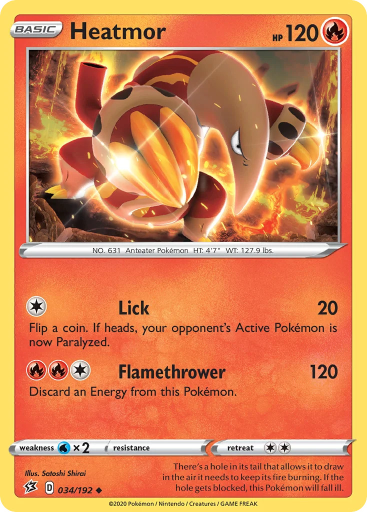 Heatmor Pokemon card