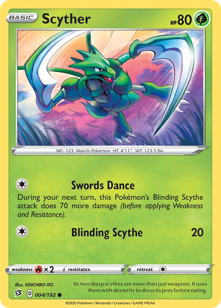 Scyther Pokemon card