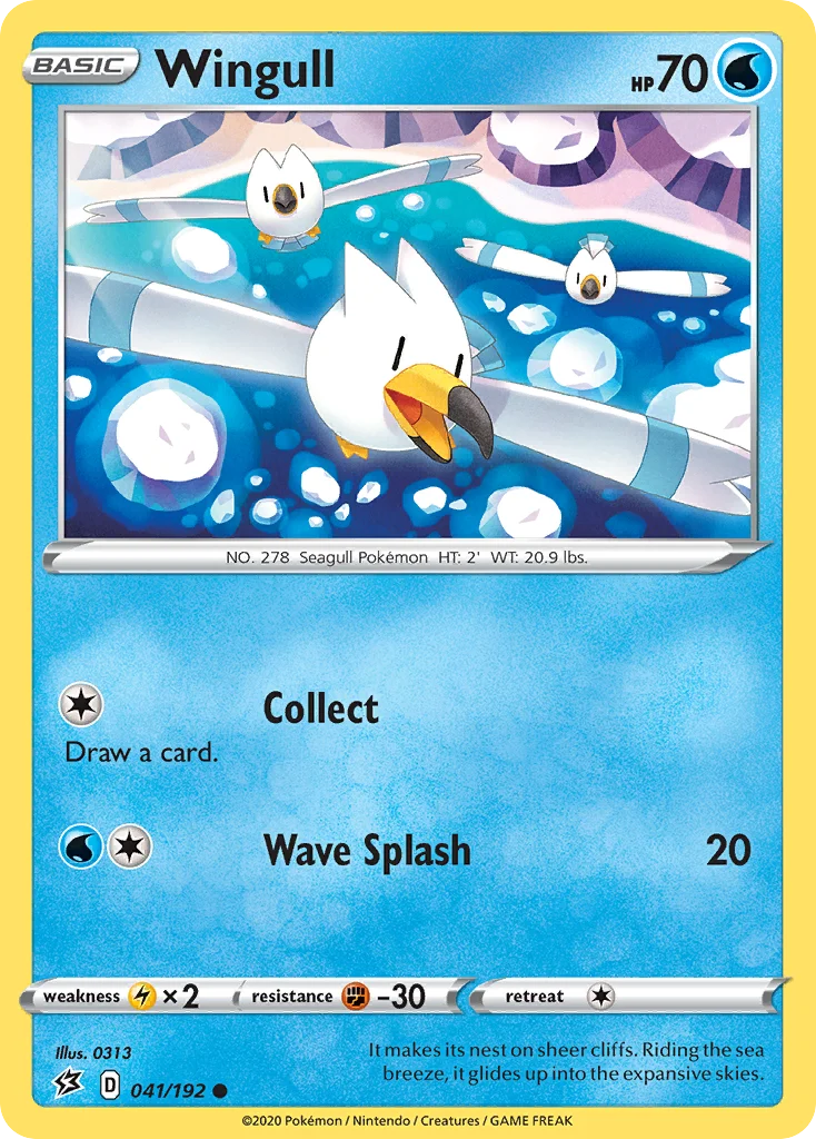 Wingull Pokemon card
