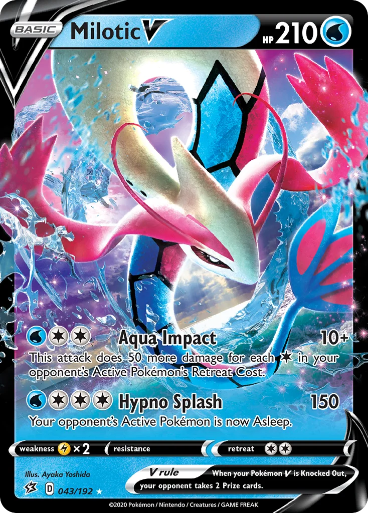 Milotic V Pokemon card