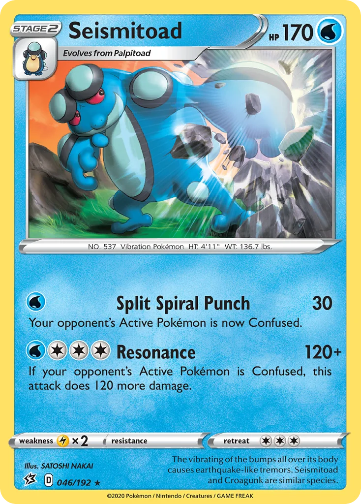 Seismitoad Pokemon card