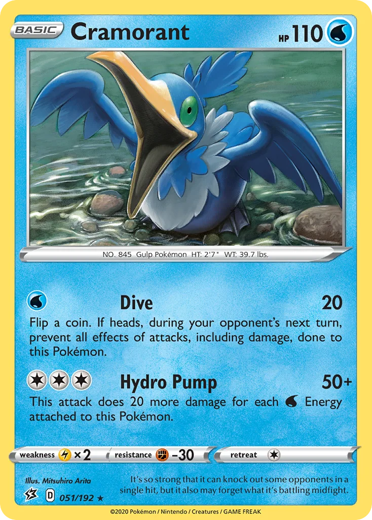 Cramorant Pokemon card