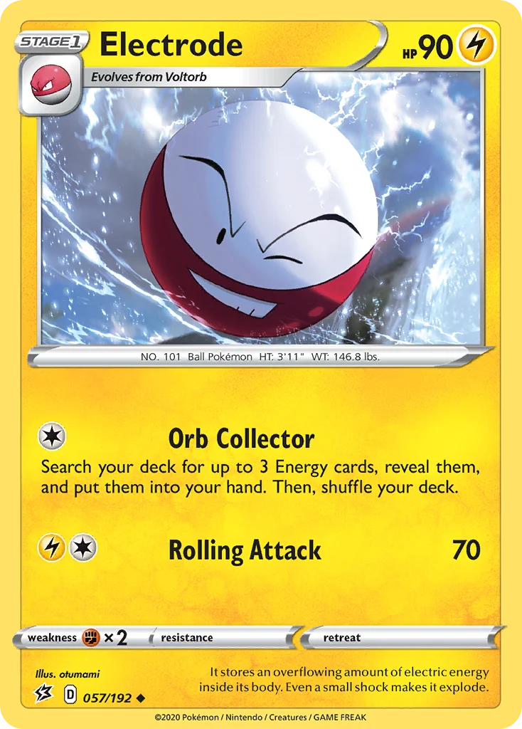 Electrode Pokemon card