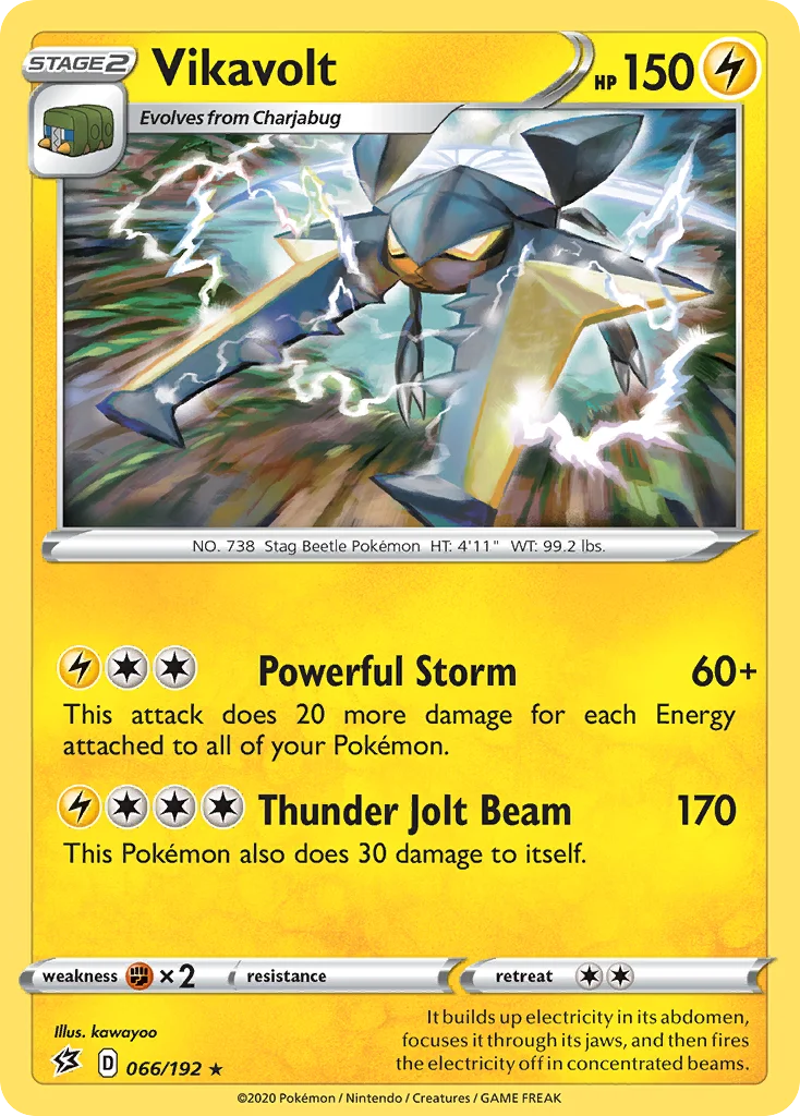 Vikavolt Pokemon card