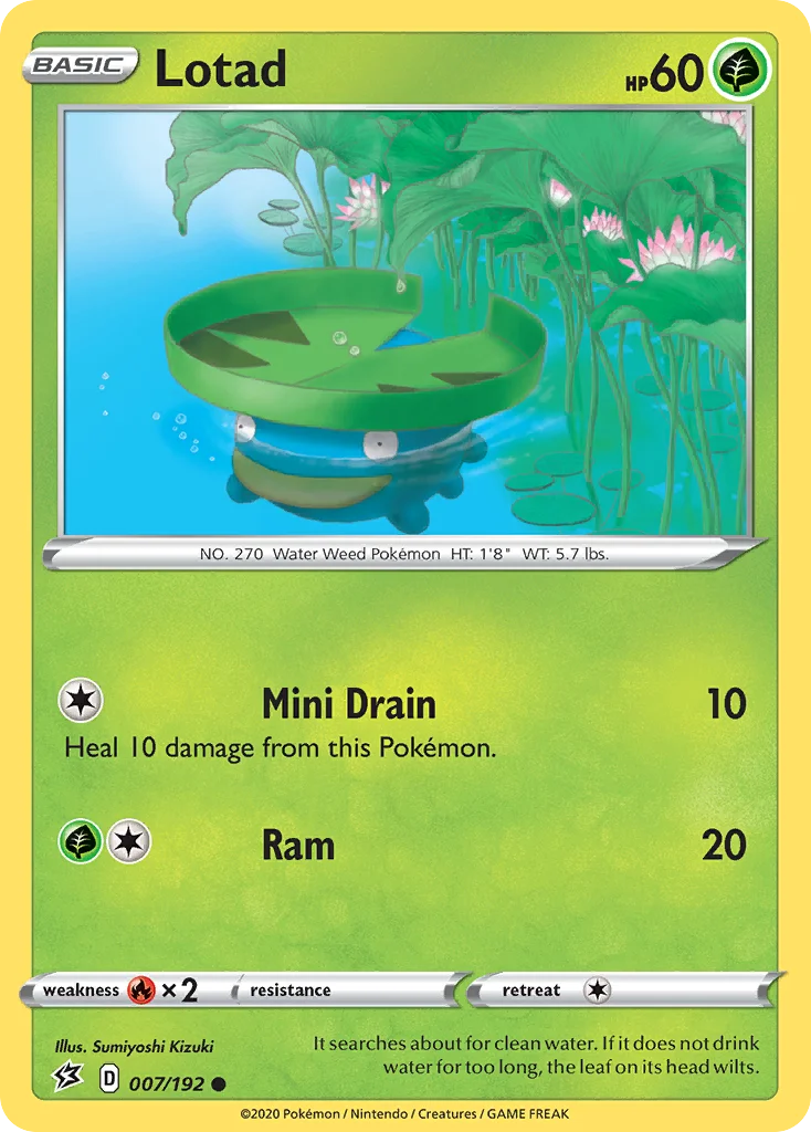 Lotad Pokemon card