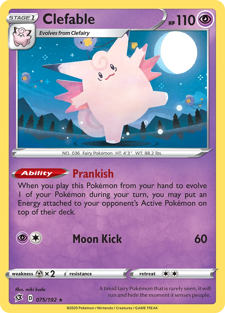 Clefable Pokemon card