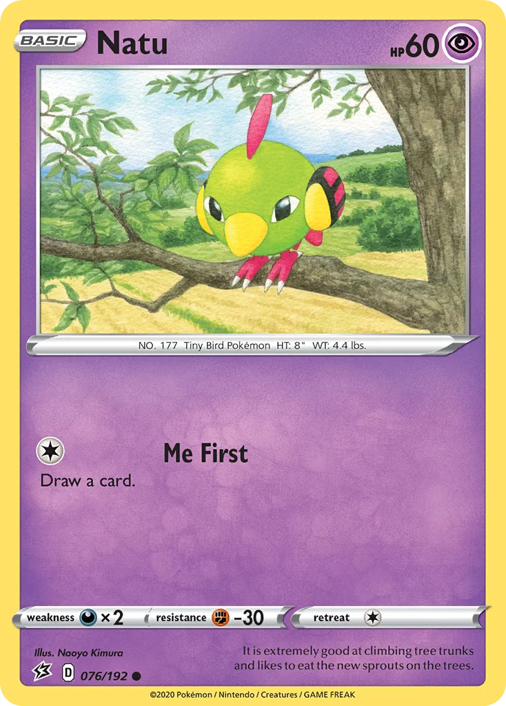 Natu Pokemon card