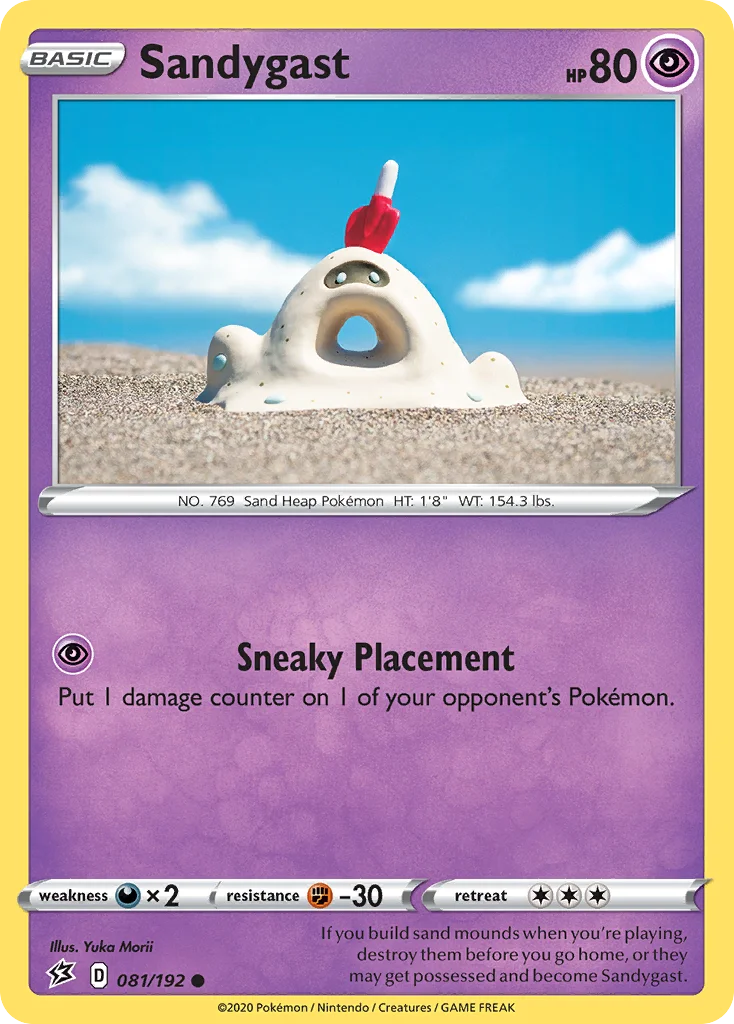 Sandygast Pokemon card