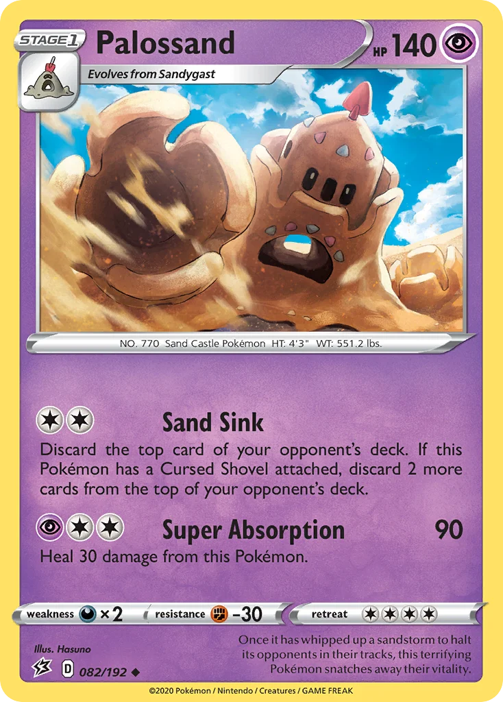 Palossand Pokemon card