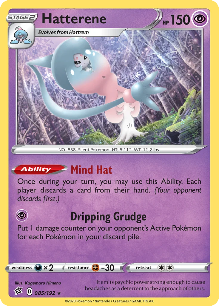 Hatterene Pokemon card