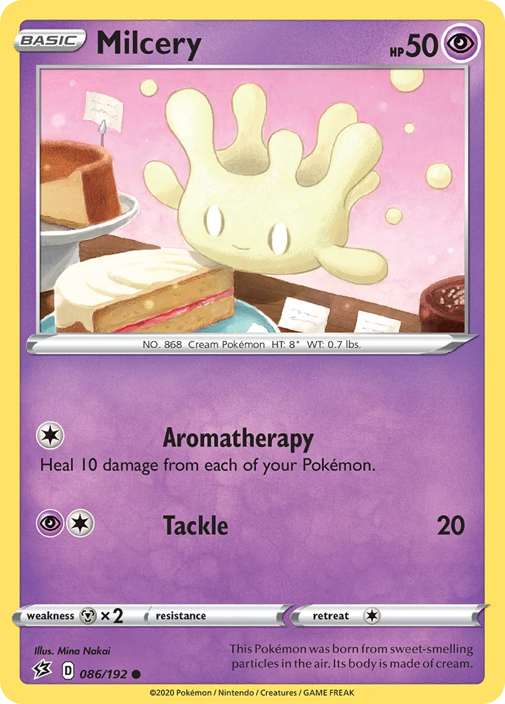Milcery Pokemon card