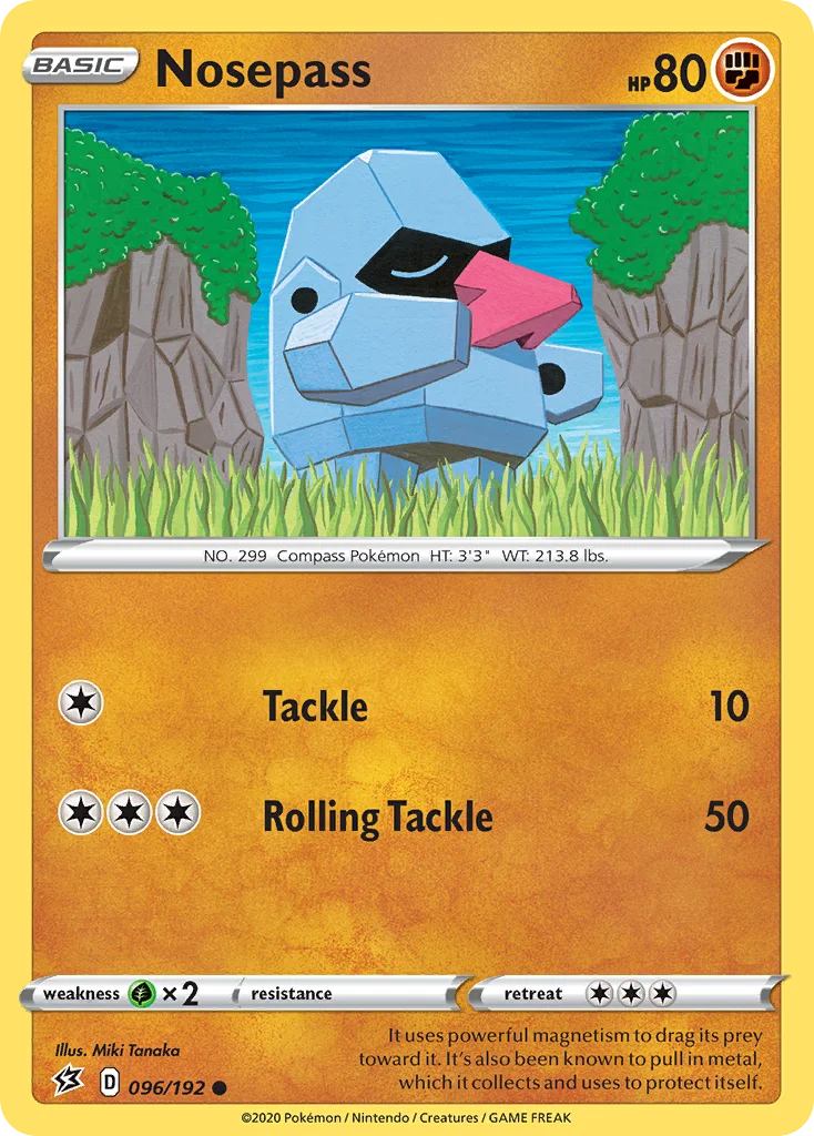 Nosepass Pokemon card