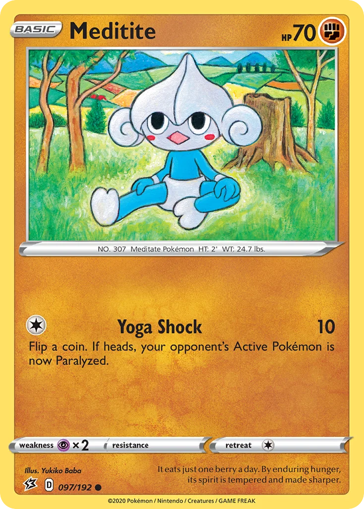 Meditite Pokemon card